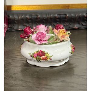 Royal Albert Old Country Roses Candleholder-A Little Garden of Bone China Blooms